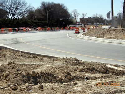 Work on Mark IV Pkwy. at I-820