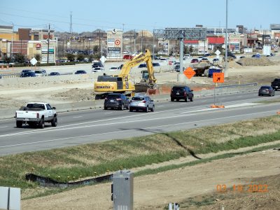 Work on I-35W between N Tarrant Pkwy. and Heritage Trace Pkwy.