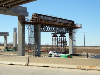 Work at the I-35W/SH 170 interchange