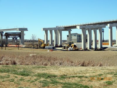 Work at the I-35W/SH 170 interchange