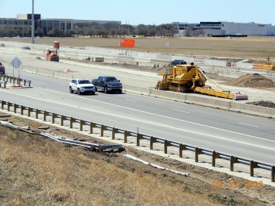 Work on I-35W between Alliance Blvd. and Westport Pkwy. 