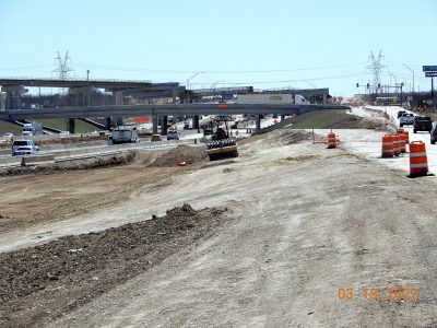 Work on I-35W between SH 170 and Westport Pkwy. 