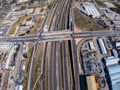 I-35W at 28th St. looking north