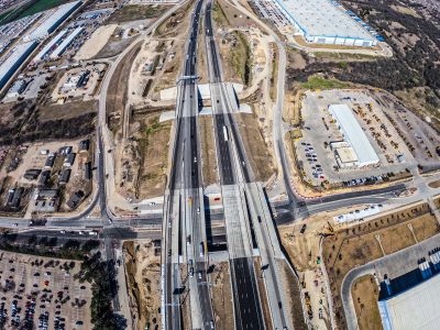 I-820 at Mark IV Pkwy. looking west