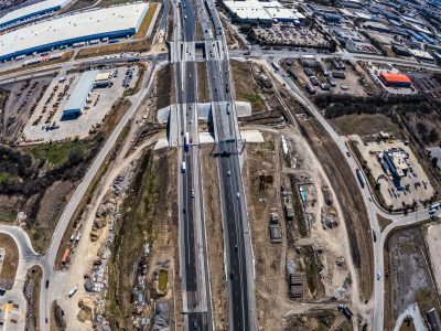I-820 west of Mark IV Pkwy. looking east