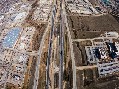 I-35W between N Tarrant Pkwy. and Heritage Trace Pkwy. looking north