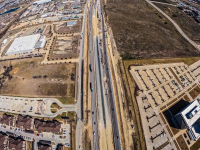 I-35W between Heritage Trace Pkwy. and Golden Triangle Blvd. looking north