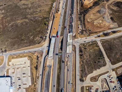 I-35W at Keller Hicks Rd. looking north