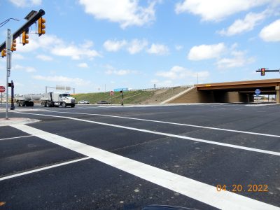 Work on Mark IV Pkwy. at I-820