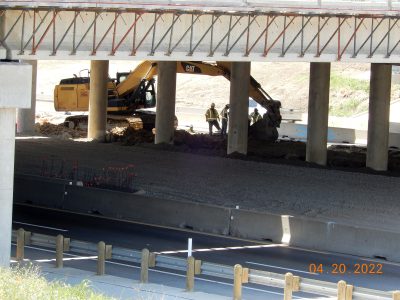 Work on I-35W at N Tarrant Pkwy. 