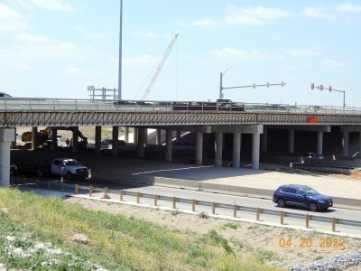 Work on I-35W at N Tarrant Pkwy. 