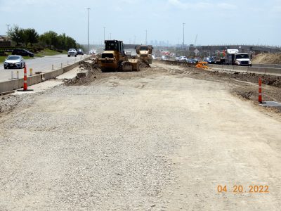 Work on I-35W between N Tarrant Pkwy. and Heritage Trace Pkwy. 