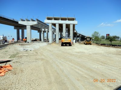 Work at the I-35W/SH 170 interchange