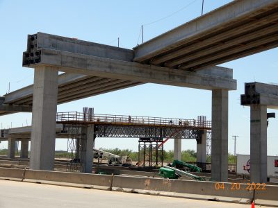 Work at the I-35W/SH 170 interchange
