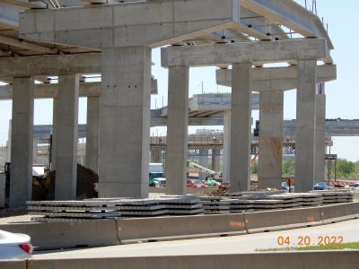 Work at the I-35W/SH 170 interchange