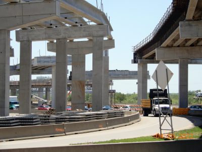 Work at the I-35W/SH 170 interchange