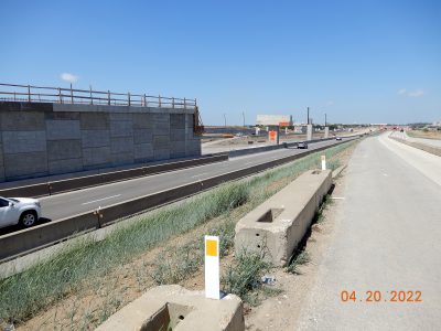 Work on I-35W between SH 170 and Westport Pkwy. 
