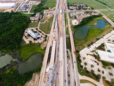 I-35W just north of Westport Pkwy. looking south
