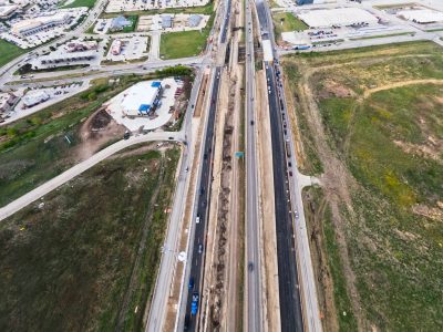 I-35W between Keller Hicks Rd. and Golden Triangle Blvd. looking south