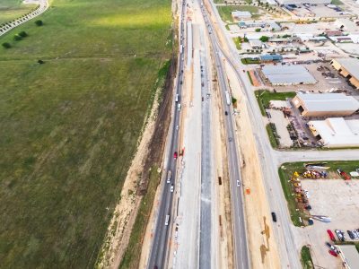 I-35W between Heritage Trace Pkwy. and Golden Triangle Blvd. looking south