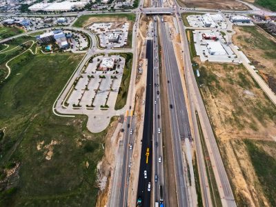 I-35W just north of Heritage Trace Pkwy. looking south