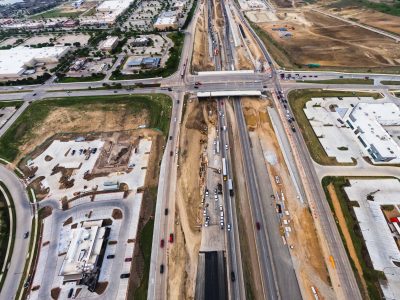 I-35W at Heritage Trace Pkwy. looking south