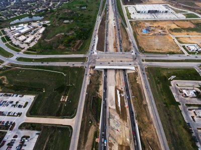 I-35W at N Tarrant Pkwy. looking south
