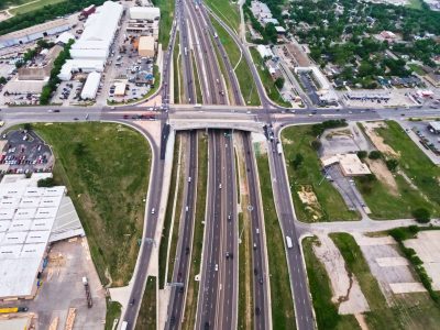I-35W at 28th St. looking south