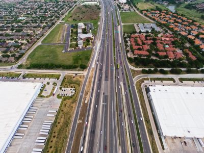 I-35W north of I-820 looking north