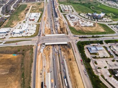 I-35W at Heritage Trace Pkwy. looking north