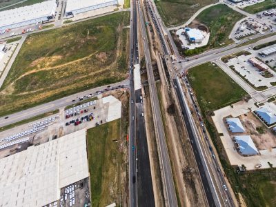 I-35W at Golden Triangle Blvd. looking north
