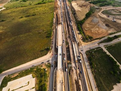 I-35W at Keller Hicks Rd. looking north