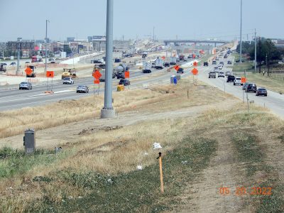 Work on I-35W between N Tarrant Pkwy. and Heritage Trace Pkwy. 