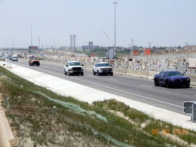 Work on I-35W between N Tarrant Pkwy. and Heritage Trace Pkwy. 