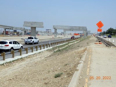 Work on I-35W between N Tarrant Pkwy. and Heritage Trace Pkwy. 
