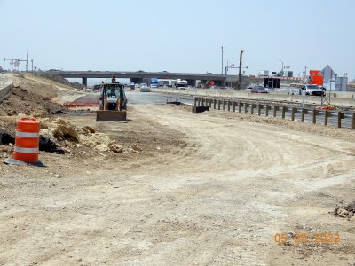 Work on I-35W just north of Heritage Trace Pkwy. 