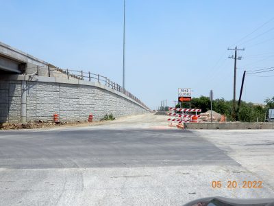 Work on Keller Hicks Rd. at I-35W