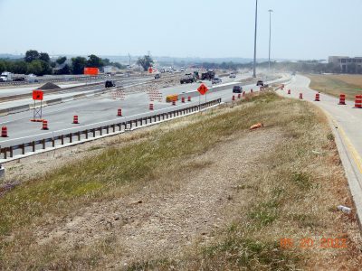 Work on I-35W between Alliance Blvd. and Westport Pkwy.