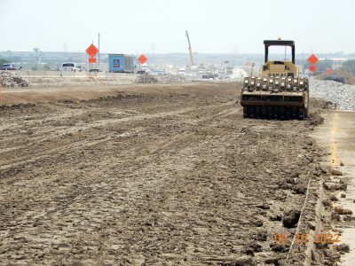 Work on I-35W near Westport Pkwy.