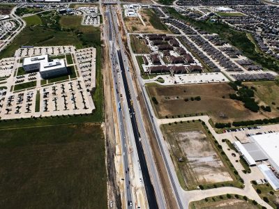I-35W between Heritage Trace Pkwy. and Golden Triangle Blvd. looking south