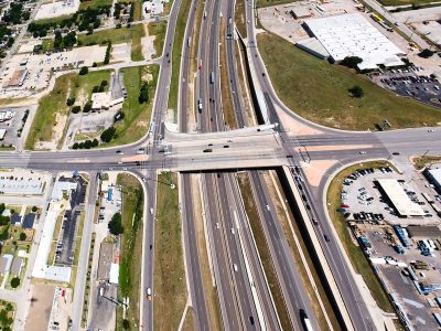 I-35W at 28th St. looking north