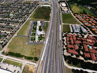I-35W south of Western Center Blvd. looking north