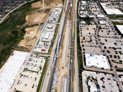 I-35W between N Tarrant Pkwy. and Heritage Trace Pkwy. looking north