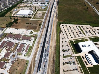 I-35W between Heritage Trace Pkwy. and Golden Triangle Blvd. looking north