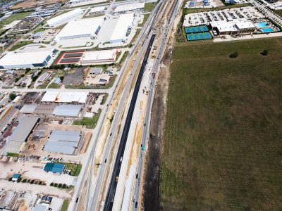 I-35W between Heritage Trace Pkwy. and Golden Triangle Blvd. looking north