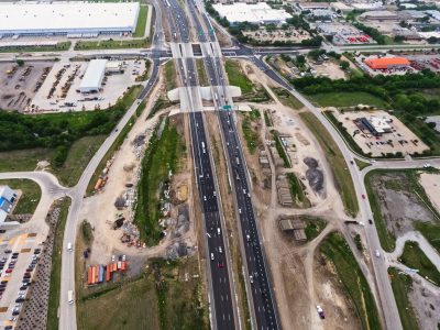 I-820 west of Mark IV Pkwy. looking east