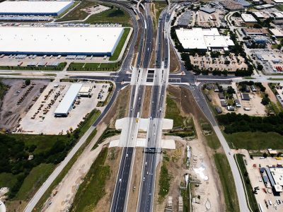 I-820 at Mark IV Pkwy. looking east