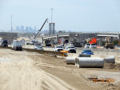 Work on I-35W between N Tarrant Pkwy. and Heritage Trace Pkwy. 