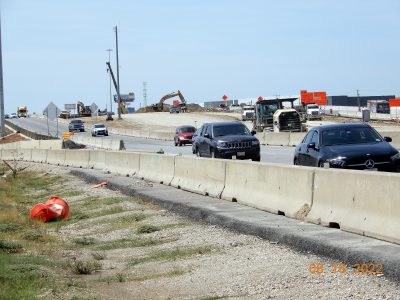 Work on I-35W near Golden Triangle Blvd. 