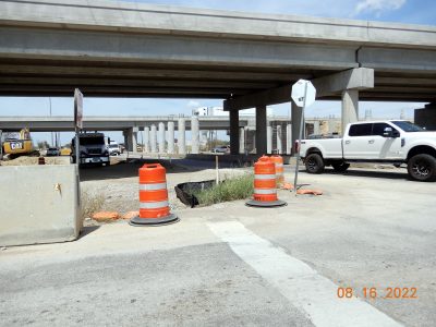 Work on Golden Triangle Blvd. at I-35W